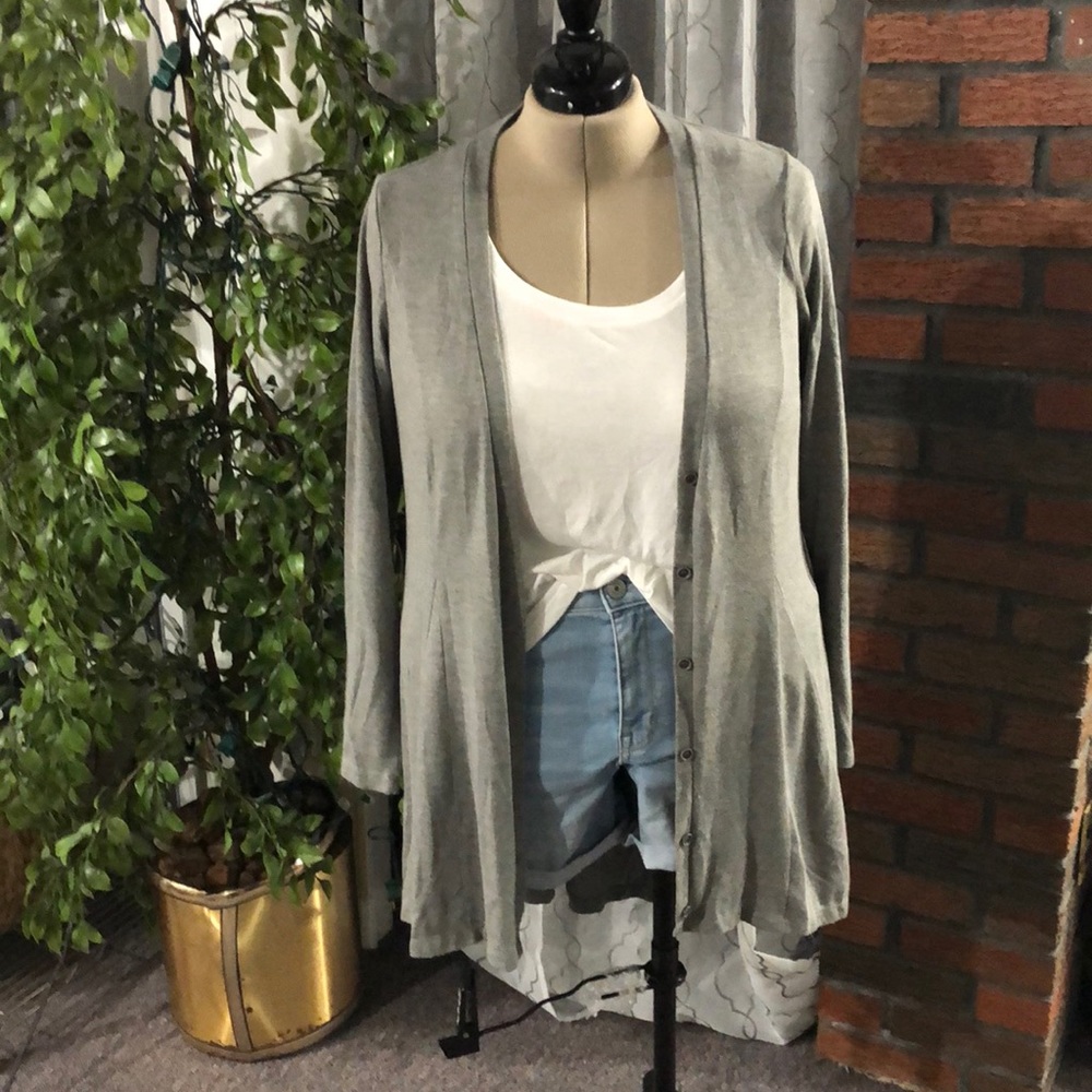 Grey swing cardigan